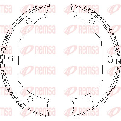 Brake Shoe, parking brake (4716.00)