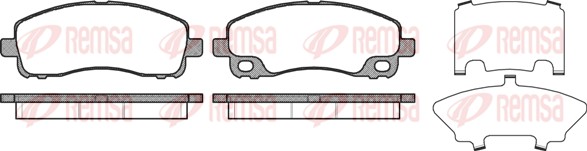 Brake Pad Set, disc brake (1338.00)