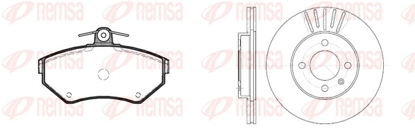 Brake Kit, disc brake (8631.00)