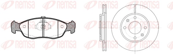 Brake Kit, disc brake (8461.02)