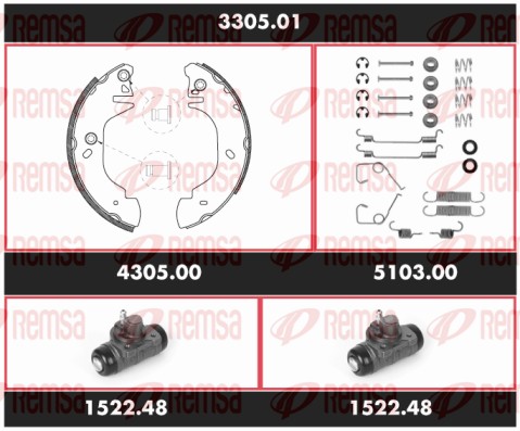 Brake Kit, drum brake (3305.01)