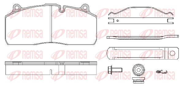 Brake Pad Set, disc brake (JCA 1316.80)