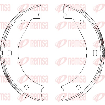 Brake Shoe, parking brake (4404.00)