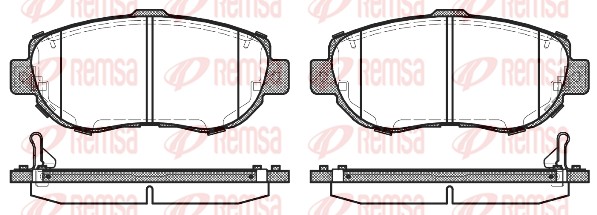 Brake Pad Set, disc brake (0456.14)