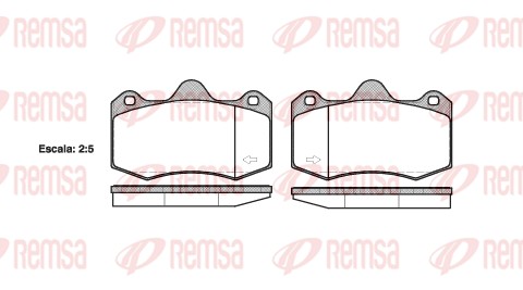 Brake Pad Set, disc brake (1404.00)