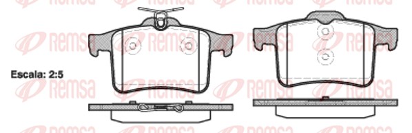 Brake Pad Set, disc brake (1428.00)