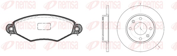 Brake Kit, disc brake (8643.02)