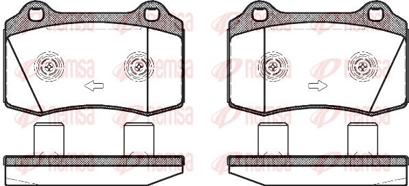 Brake Pad Set, disc brake (0434.58)