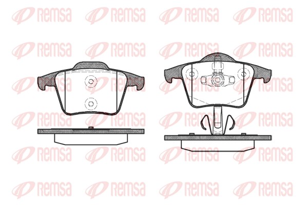 Brake Pad Set, disc brake (1044.00)