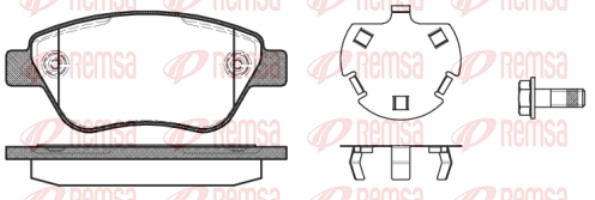 Brake Pad Set, disc brake (0858.30)