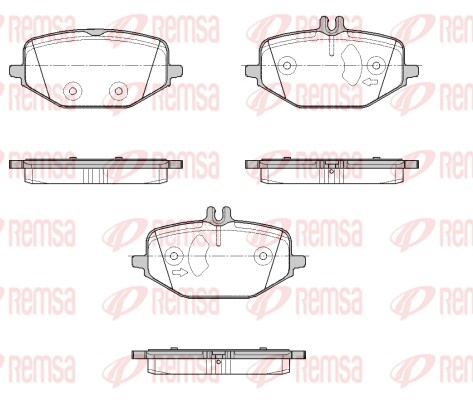 Brake Pad Set, disc brake (1855.00)