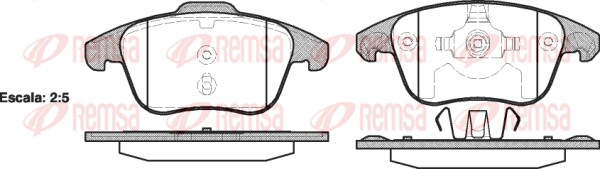 Brake Pad Set, disc brake (1249.00)