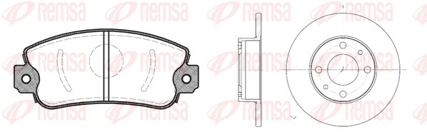 Brake Kit, disc brake (8372.00)