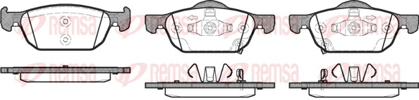 Brake Pad Set, disc brake (1384.02)