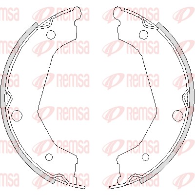 Brake Shoe, parking brake (4732.00)