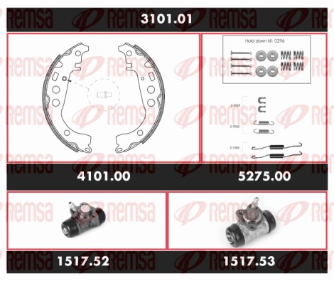Brake Kit, drum brake (3101.01)