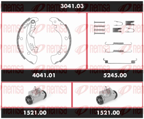 Brake Kit, drum brake (3041.03)
