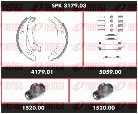 Brake Kit, drum brake (SPK 3179.03)