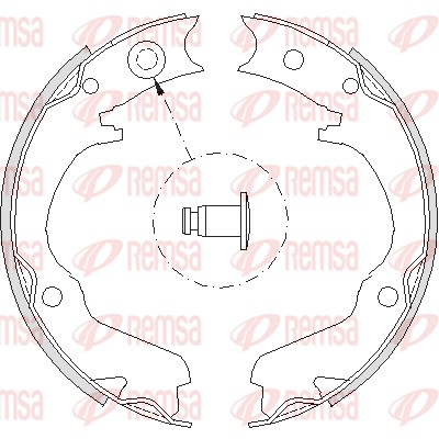Brake Shoe, parking brake (4734.00)