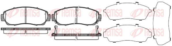 Brake Pad Set, disc brake (1171.12)