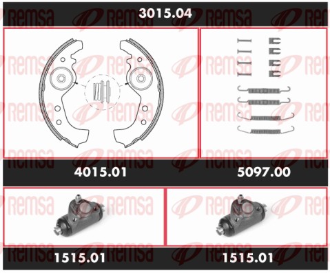 Brake Kit, drum brake (3015.04)