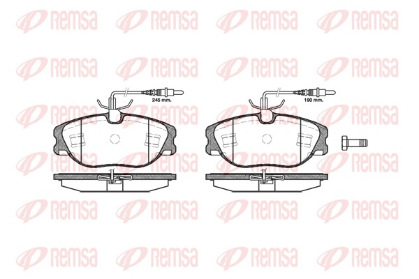 Brake Pad Set, disc brake (0305.44)
