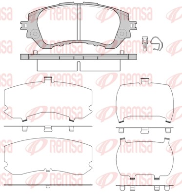 Brake Pad Set, disc brake (1558.00)