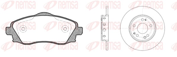 Brake Kit, disc brake (8774.00)