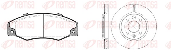 Brake Kit, disc brake (8220.00)