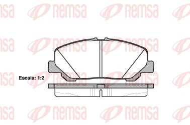 Brake Pad Set, disc brake (1287.00)