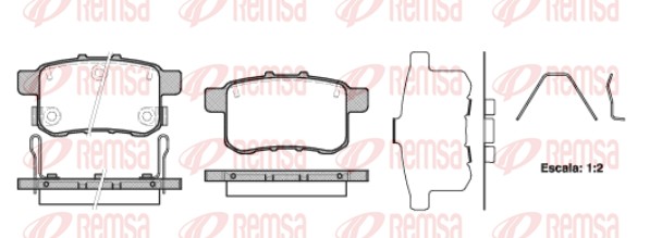 Brake Pad Set, disc brake (1332.12)