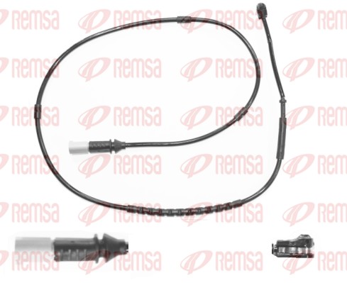 Warning Contact, brake pad wear (001131)