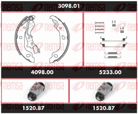 Brake Kit, drum brake (3098.01)