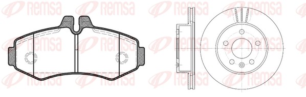 Brake Kit, disc brake (8701.00)