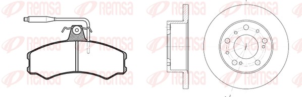 Brake Kit, disc brake (8143.00)