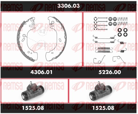 Brake Kit, drum brake (3306.03)