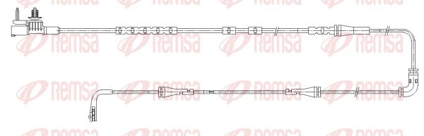 Warning Contact, brake pad wear (001194)