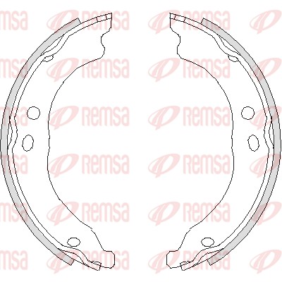 Brake Shoe, parking brake (4750.00)