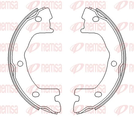 Brake Shoe, parking brake (4524.00)