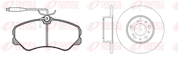 Brake Kit, disc brake (8261.00)