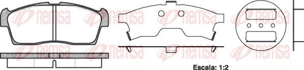 Brake Pad Set, disc brake (1199.00)