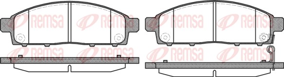 Brake Pad Set, disc brake (1242.00)
