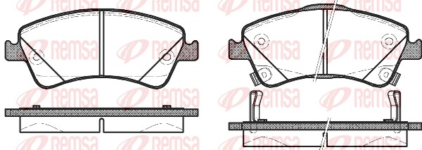 Brake Pad Set, disc brake (1341.12)