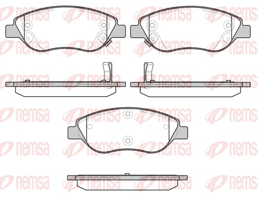 Brake Pad Set, disc brake (0860.12)