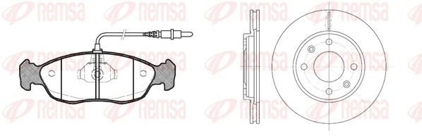 Brake Kit, disc brake (8461.01)