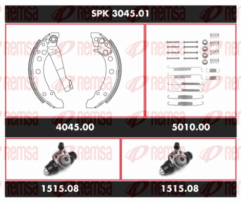 Brake Kit, drum brake (SPK 3045.01)