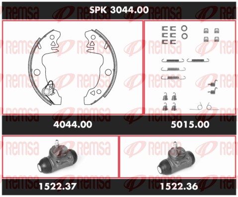 Brake Kit, drum brake (SPK 3044.00)