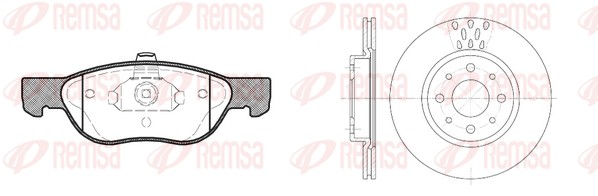 Brake Kit, disc brake (8587.00)