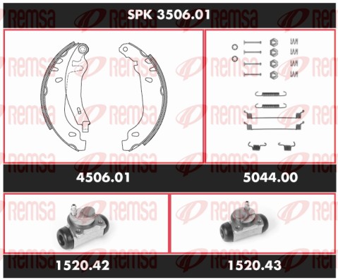 Brake Kit, drum brake (SPK 3506.01)