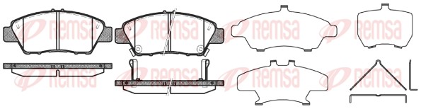 Brake Pad Set, disc brake (1358.02)